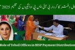 Role of Tehsil Offices in BISP Payment Distribution