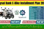 Faysal Bank Easy Installment Plan for Electric Bikes
