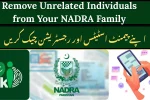 Remove Unrelated Individuals from Your NADRA Family Tree